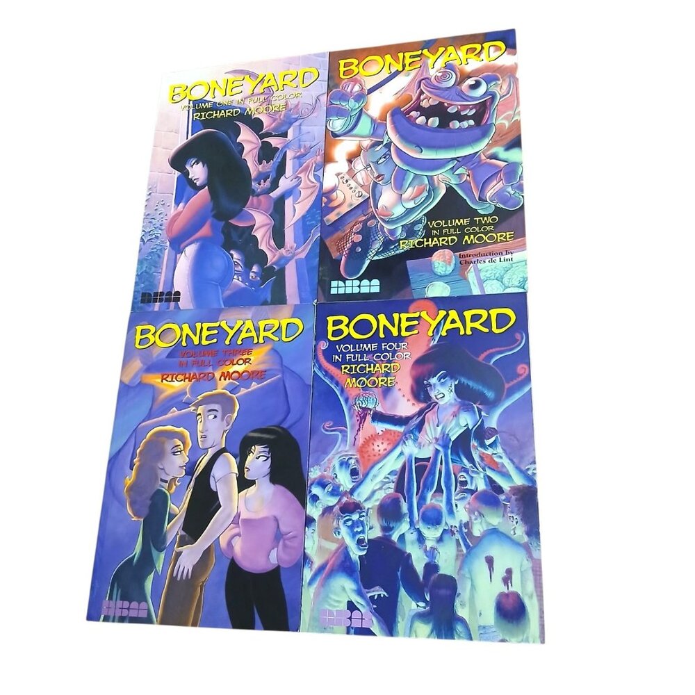 Boneyard by Richard Moore (2002, Trade Paperback) Vol 1-4